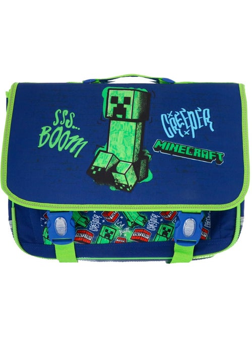 Mochila escolar minecraft creeper boom de poliéster - Kiabi