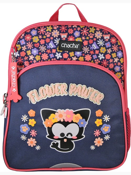 Mochila escolar mini niña 1 compartimento CHACHA azul rosa - Kiabi Mochila escolar mini niña 1 compartimento CHACHA azul rosa - Kiabi