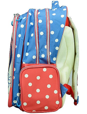 Mochila escolar minnie con motivo floral de material sintético