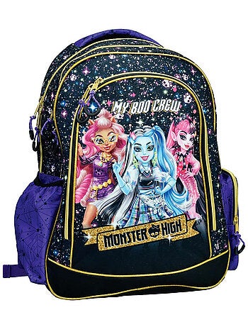 Mochila escolar monster high con estampado galaxia 2 compartimentos