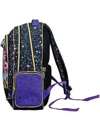 Mochila escolar monster high con estampado galaxia 2 compartimentos