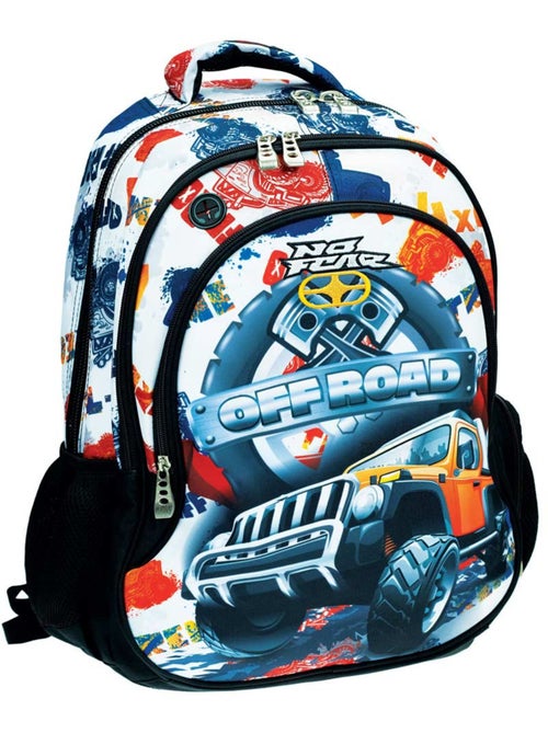 Mochila escolar monster truck estampado no fear 45 cm - Kiabi Mochila escolar monster truck estampado no fear 45 cm - Kiabi