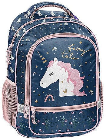 Mochila escolar motivo unicornio impermeable