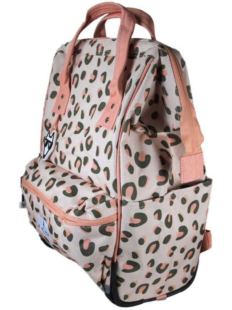 Mochila escolar niña 1 compartimento POL FOX Crush rosa motivo leopardo Rosa - Kiabi