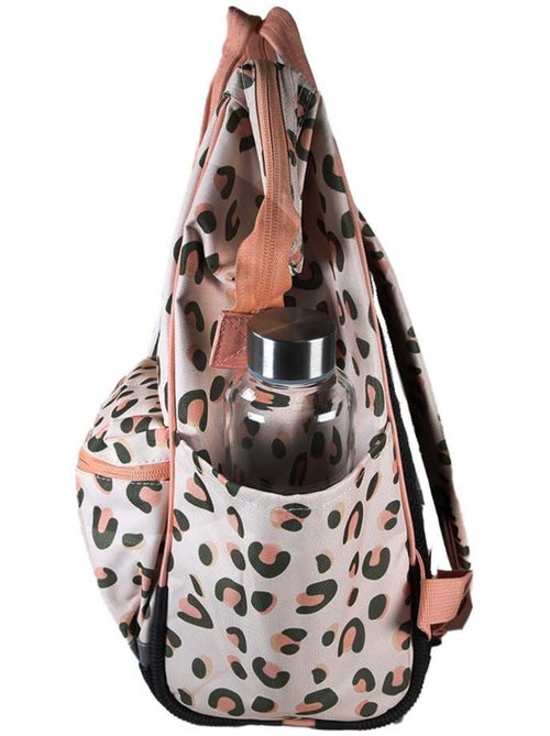 Mochila escolar niña 1 compartimento POL FOX Crush rosa motivo leopardo - Kiabi Mochila escolar niña 1 compartimento POL FOX Crush rosa motivo leopardo - Kiabi