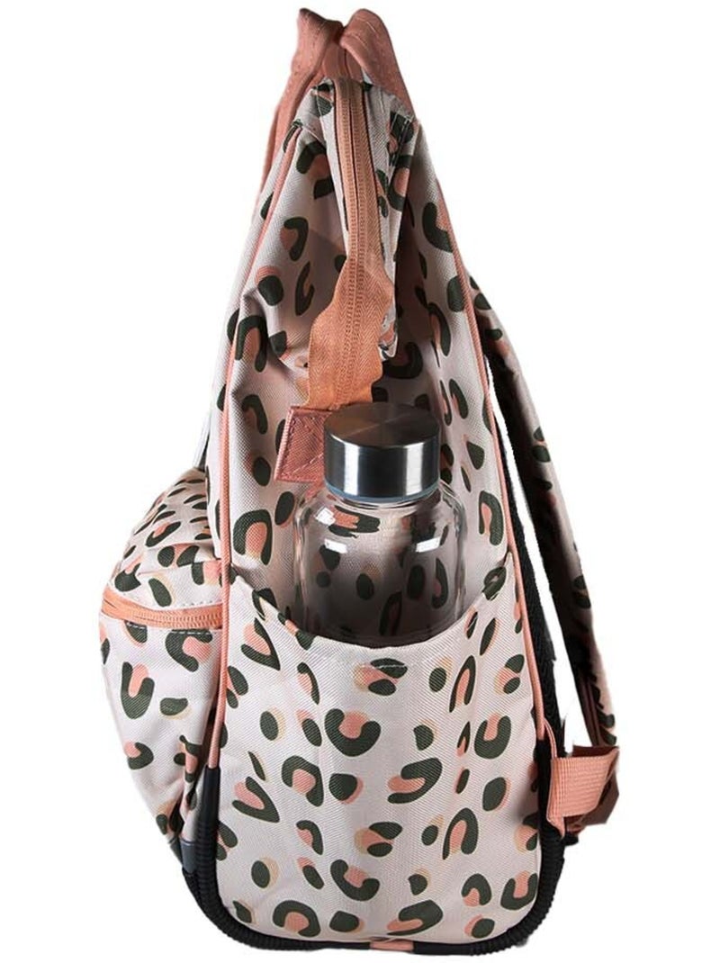 Mochila escolar niña 1 compartimento POL FOX Crush rosa motivo leopardo Rosa - Kiabi