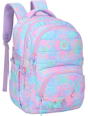 Mochila escolar niña 2 compartimentos MARSHMALLOW Funny Love rosa