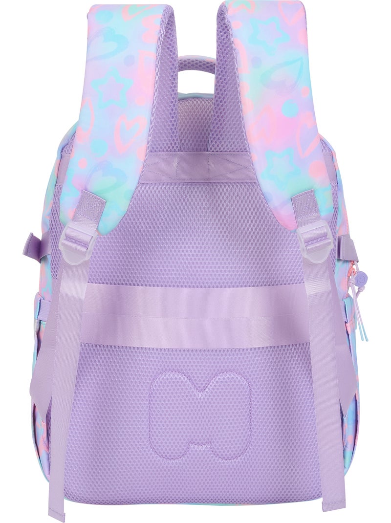 Mochila escolar niña 2 compartimentos MARSHMALLOW Funny Love rosa Azul Azul - Kiabi