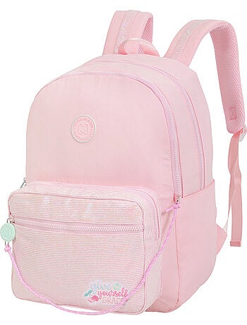 Mochila escolar niña 2 compartimentos MARSHMALLOW Grace Pink rosa pastel