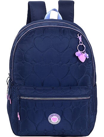 Mochila escolar niña 2 compartimentos MARSHMALLOW Heartsy negro