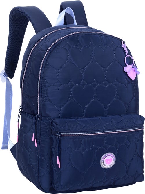Mochila escolar niña 2 compartimentos MARSHMALLOW Heartsy negro - Kiabi Mochila escolar niña 2 compartimentos MARSHMALLOW Heartsy negro - Kiabi