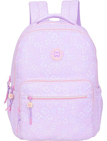 Mochila escolar niña 2 compartimentos MARSHMALLOW Party Jungle pastel