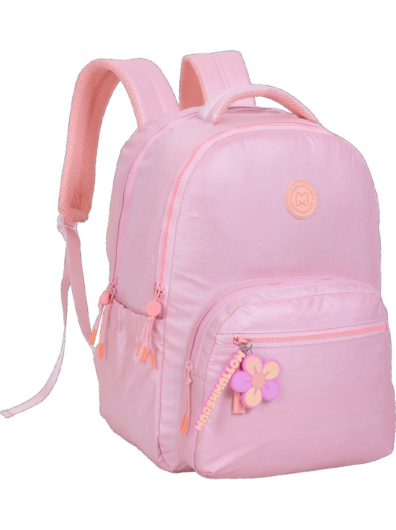 Mochila escolar niña 2 compartimentos MARSHMALLOW Platinum rosa irisado Rosa - Kiabi