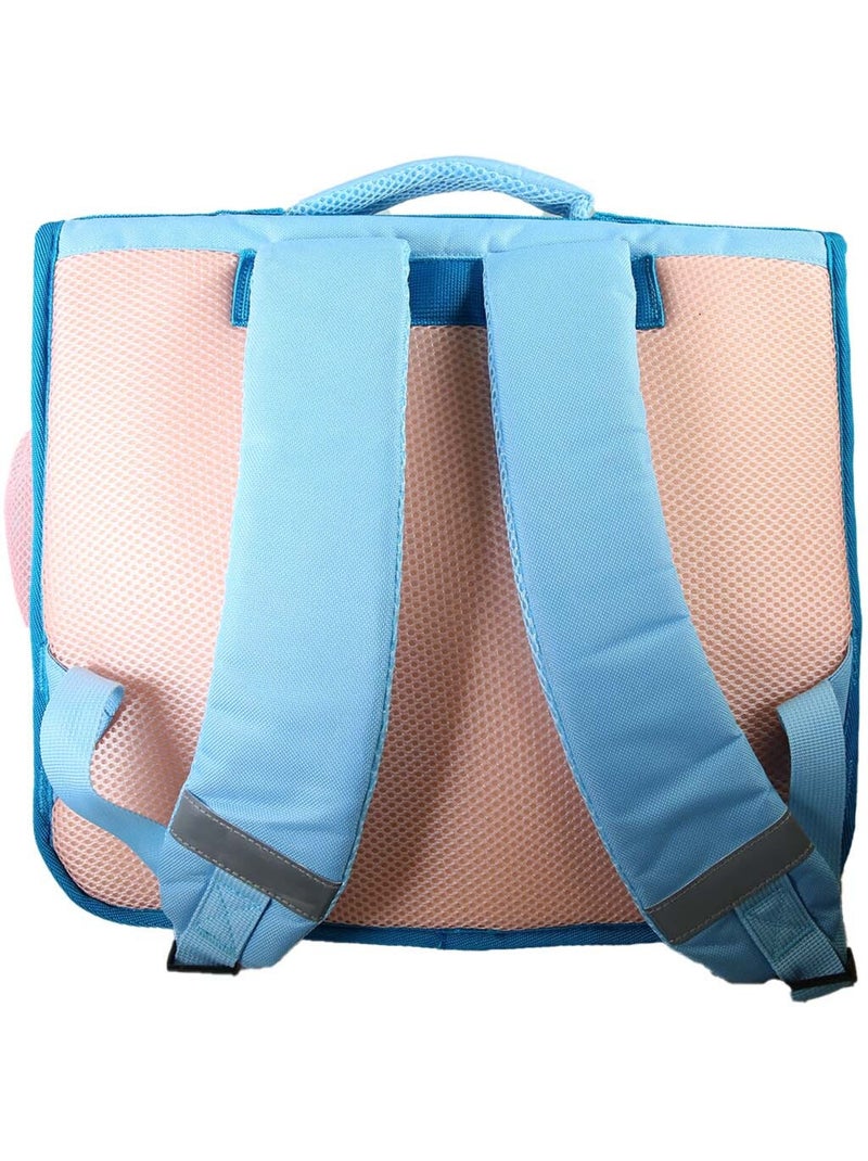 Mochila escolar niña Cybel Unicornio 38 cm azul y rosa 2 compartimentos Multicolor - Kiabi