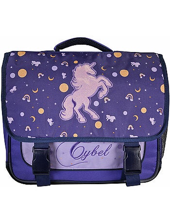 Mochila escolar niña Cybel Unicornio 38 cm violeta 2 compartimentos