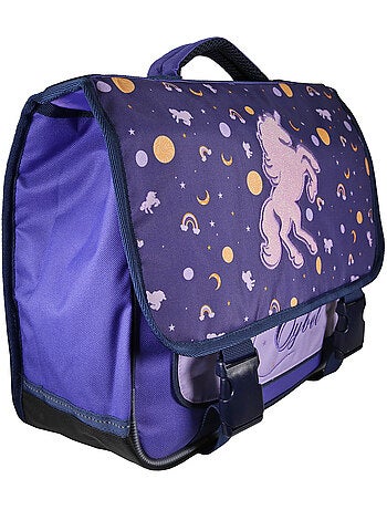 Mochila escolar niña Cybel Unicornio 38 cm violeta 2 compartimentos