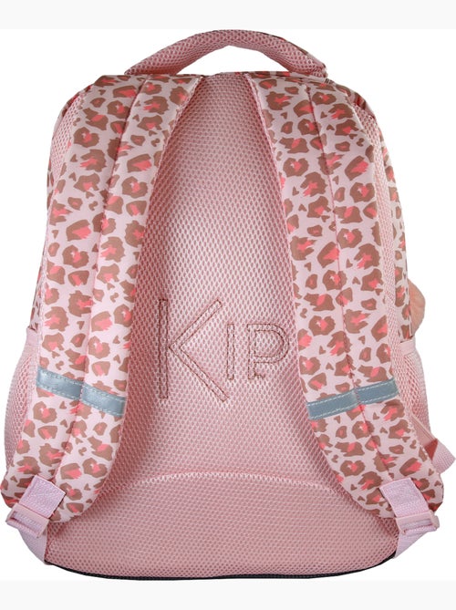 Mochila escolar niña KIP Graou 2 compartimentos rosa estampado leopardo - Kiabi Mochila escolar niña KIP Graou 2 compartimentos rosa estampado leopardo - Kiabi