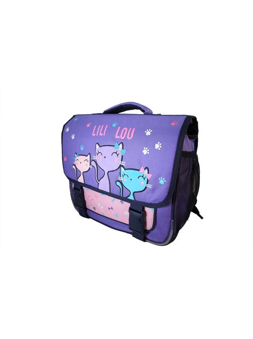 Mochila escolar niña Lili Lou 38 cm violeta 2 compartimentos - Kiabi Mochila escolar niña Lili Lou 38 cm violeta 2 compartimentos - Kiabi