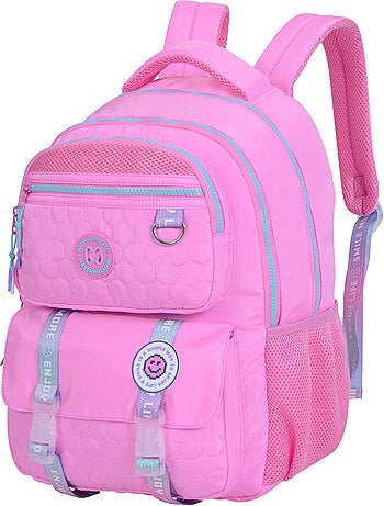 Mochila escolar niña Marshmallow Blush 2 compartimentos rosa