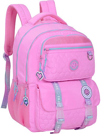 Mochila escolar niña Marshmallow Blush 2 compartimentos rosa
