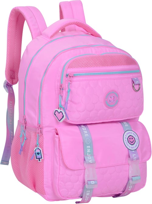Mochila escolar niña Marshmallow Blush 2 compartimentos rosa - Kiabi Mochila escolar niña Marshmallow Blush 2 compartimentos rosa - Kiabi