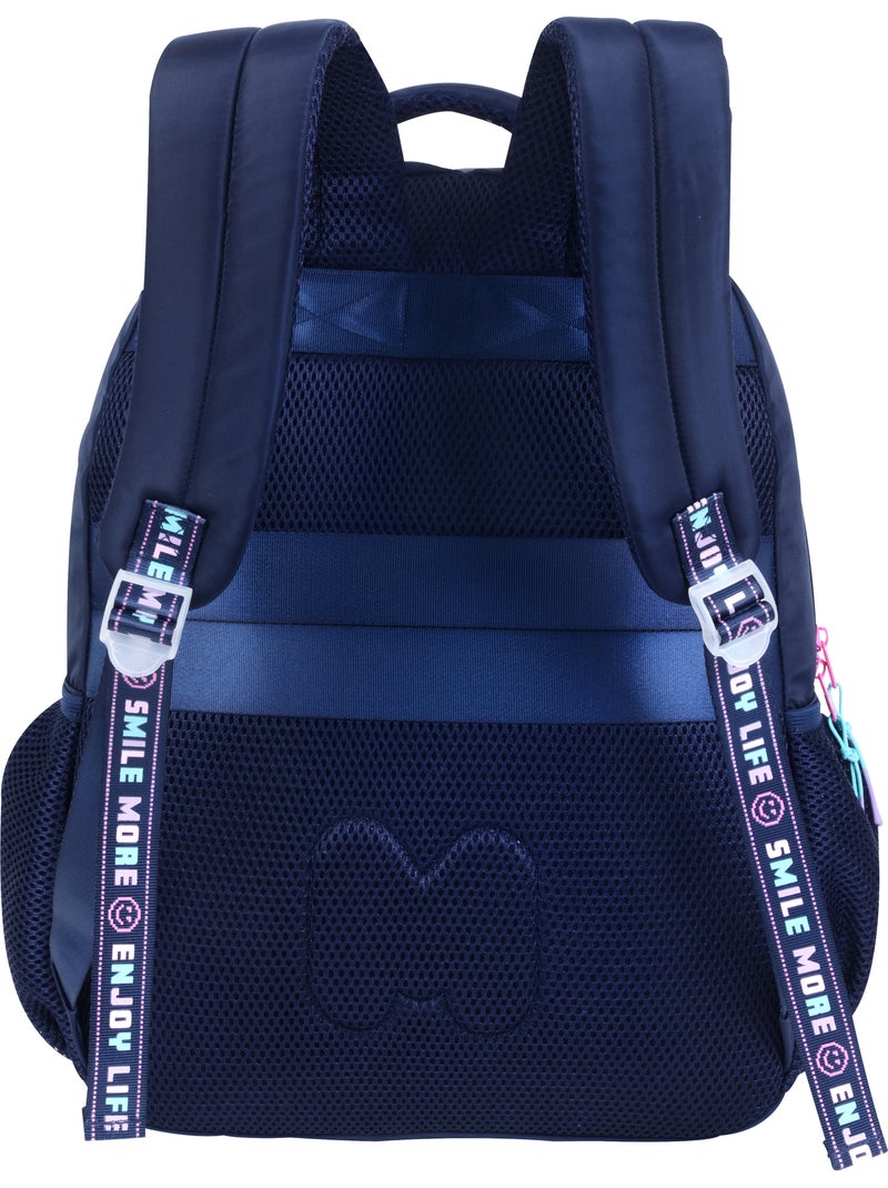 Mochila escolar niña Marshmallow Pixelly 2 compartimentos azul noche Azul marino - Kiabi