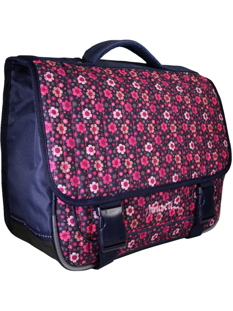 Mochila escolar niña Miniseri 38 cm violeta 2 compartimentos Azul marino - Kiabi