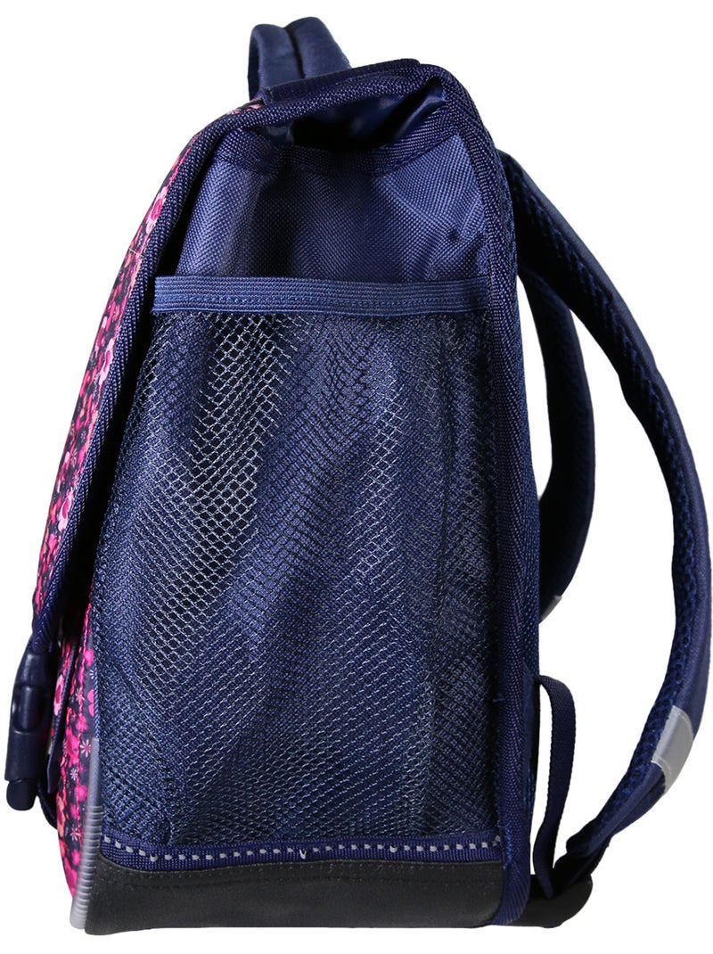 Mochila escolar niña Miniseri 38 cm violeta 2 compartimentos Azul marino - Kiabi