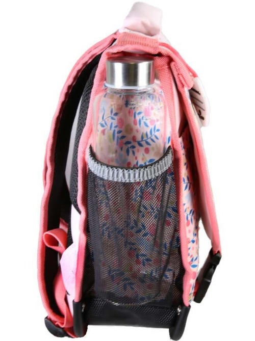 Mochila escolar niña POL FOX HAPPY BLUSH 38 cm reversible 2 compartimentos rosa motivo flor - Kiabi Mochila escolar niña POL FOX HAPPY BLUSH 38 cm reversible 2 compartimentos rosa motivo flor - Kiabi