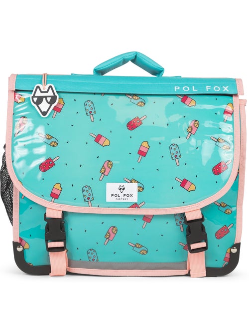 Mochila escolar niña POL FOX ICE POP 38 cm reversible 2 compartimentos rosa y azul motivo helado - Kiabi Mochila escolar niña POL FOX ICE POP 38 cm reversible 2 compartimentos rosa y azul motivo helado - Kiabi