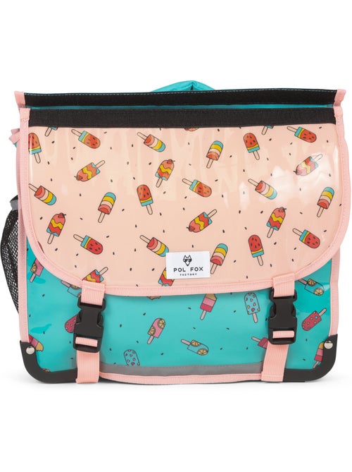 Mochila escolar niña POL FOX ICE POP 38 cm reversible 2 compartimentos rosa y azul motivo helado - Kiabi Mochila escolar niña POL FOX ICE POP 38 cm reversible 2 compartimentos rosa y azul motivo helado - Kiabi