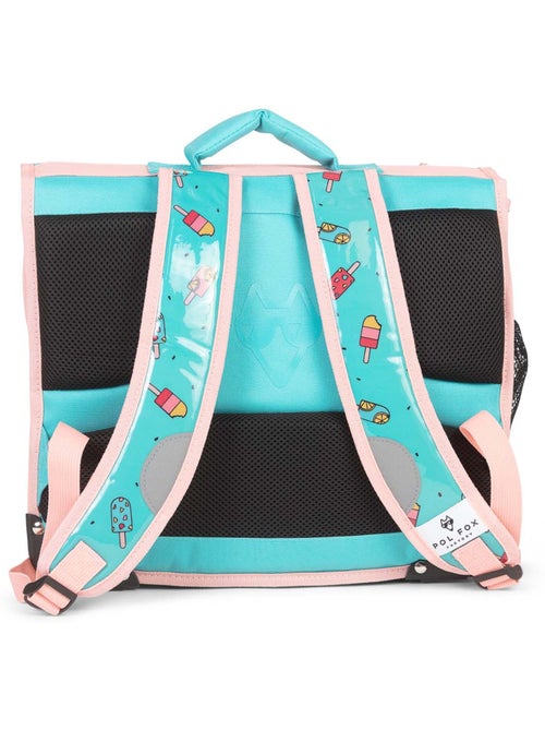 Mochila escolar niña POL FOX ICE POP 38 cm reversible 2 compartimentos rosa y azul motivo helado - Kiabi Mochila escolar niña POL FOX ICE POP 38 cm reversible 2 compartimentos rosa y azul motivo helado - Kiabi