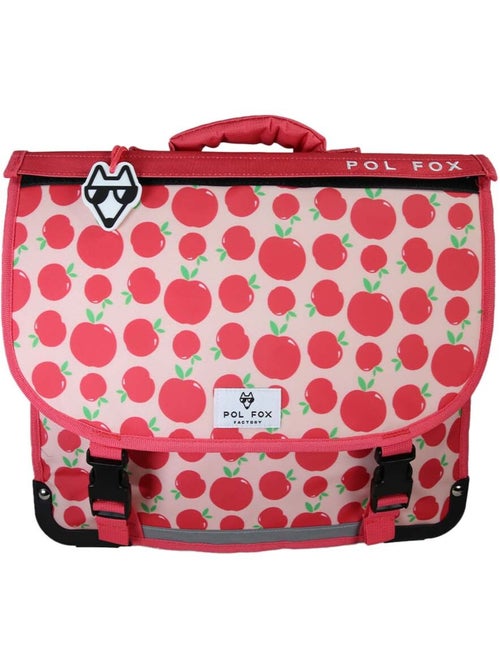 Mochila escolar niña POL FOX POMPOM 38 cm reversible 2 compartimentos rosa y rojo motivo manzana - Kiabi Mochila escolar niña POL FOX POMPOM 38 cm reversible 2 compartimentos rosa y rojo motivo manzana - Kiabi