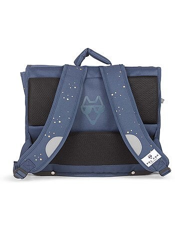 Mochila escolar niña POL FOX STAR BLUE 41 cm reversible 2 compartimentos azul marino motivo estrella