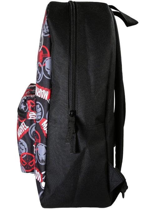 Mochila escolar niño 1 compartimento MARVEL negro rojo - Kiabi