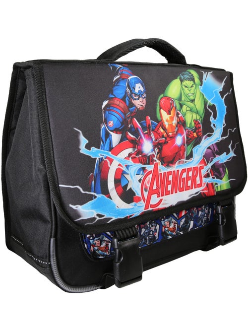 Mochila escolar niño Avengers 38 cm negra 2 compartimentos - Kiabi