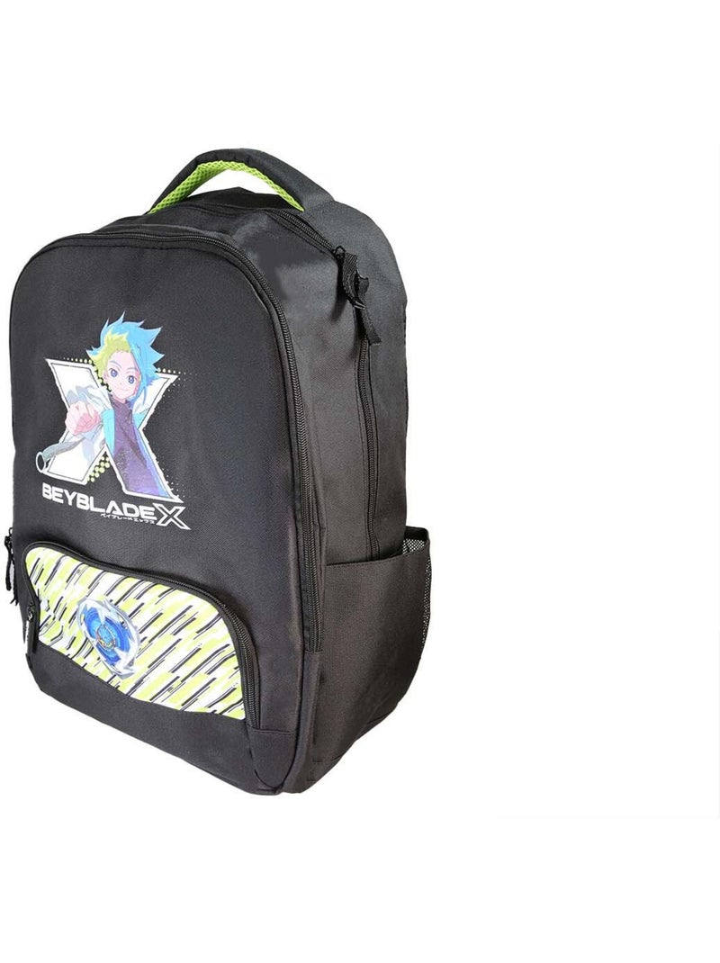 Mochila escolar niño Beyblade X 38 cm negra y verde 2 compartimentos Multicolor - Kiabi