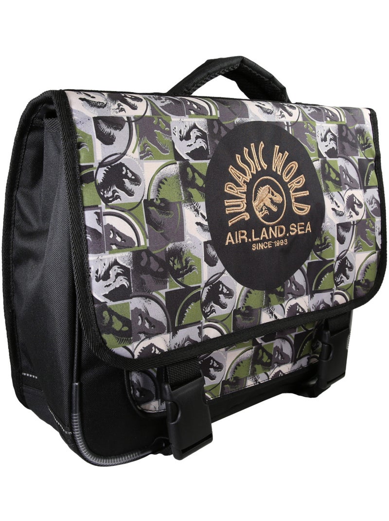 Mochila escolar niño Jurassic World 38 cm verde y gris 2 compartimentos Multicolor - Kiabi
