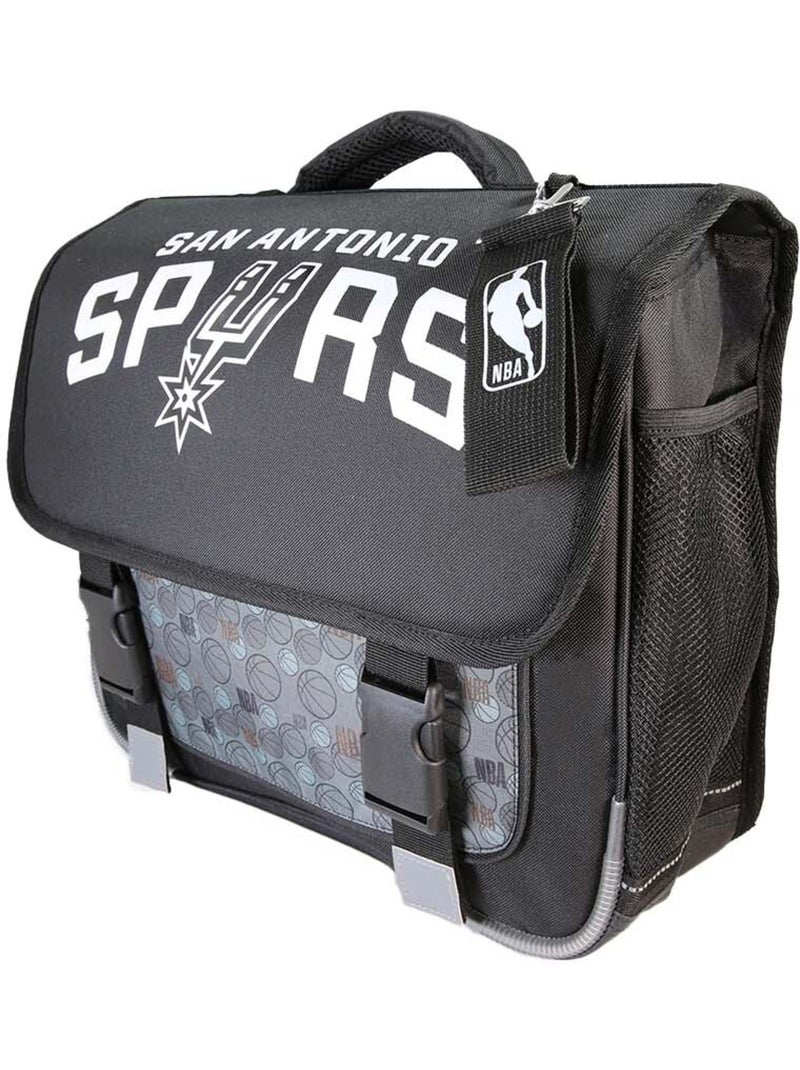 Mochila escolar niño NBA San Antonio Spurs 38 cm negra 2 compartimentos Blanco Negro - Kiabi