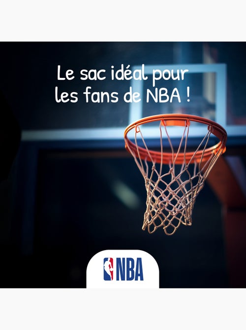 Mochila escolar niño NBA San Antonio Spurs 38 cm negra 2 compartimentos - Kiabi
