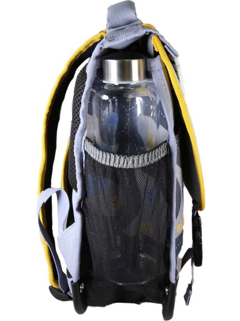 Mochila escolar niño POL FOX RACE 38 cm reversible 2 compartimentos gris motivo coche Multicolor - Kiabi