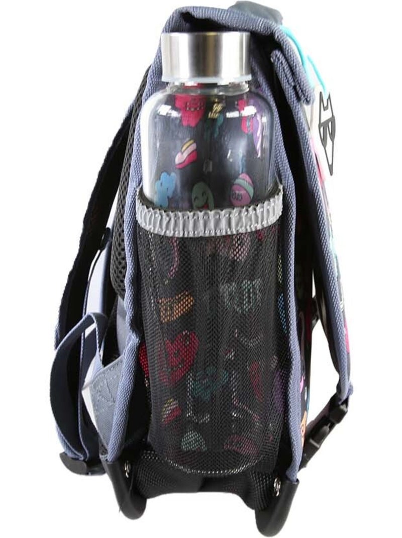 Mochila escolar niño POL FOX STREET ART 38 cm reversible 2 compartimentos gris motivos grafiti Multicolor - Kiabi