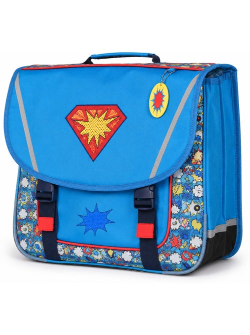 Mochila escolar niño Superman 38 cm azul y roja 2 compartimentos - Kiabi Mochila escolar niño Superman 38 cm azul y roja 2 compartimentos - Kiabi