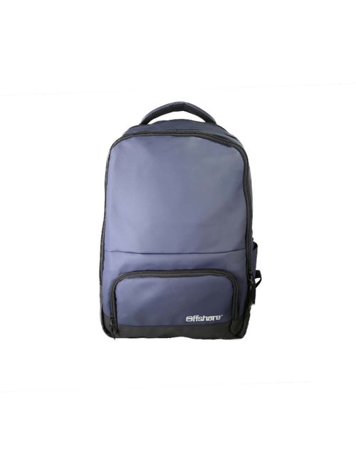 Mochila escolar Offshore azul marino 2 compartimentos con cremallera - Kiabi