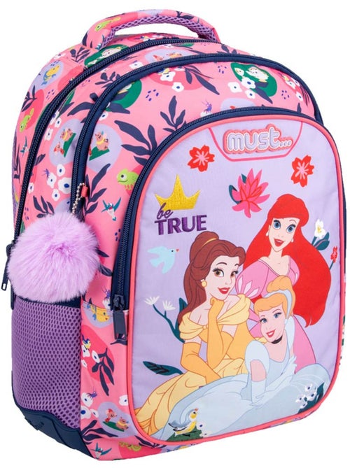 Mochila escolar princesas disney be true 2 compartimentos 43 cm - Kiabi Mochila escolar princesas disney be true 2 compartimentos 43 cm - Kiabi