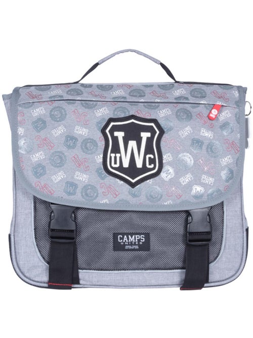 Mochila escolar rectangular 38 cm camps united 2 compartimentos bandas reflectantes - Kiabi