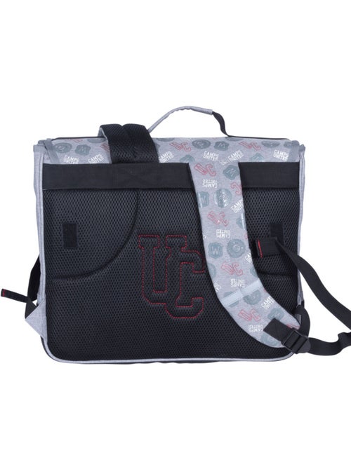 Mochila escolar rectangular 38 cm camps united 2 compartimentos bandas reflectantes - Kiabi