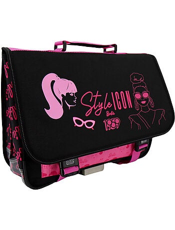 Mochila escolar rectangular barbie style icon de tejido estampado