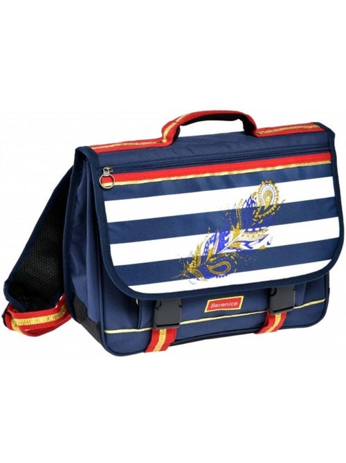 Mochila escolar rectangular 'berenice' 38 cm con solapa y bolsillo con cremallera, 2 compartimentos - Kiabi Mochila escolar rectangular 'berenice' 38 cm con solapa y bolsillo con cremallera, 2 compartimentos - Kiabi