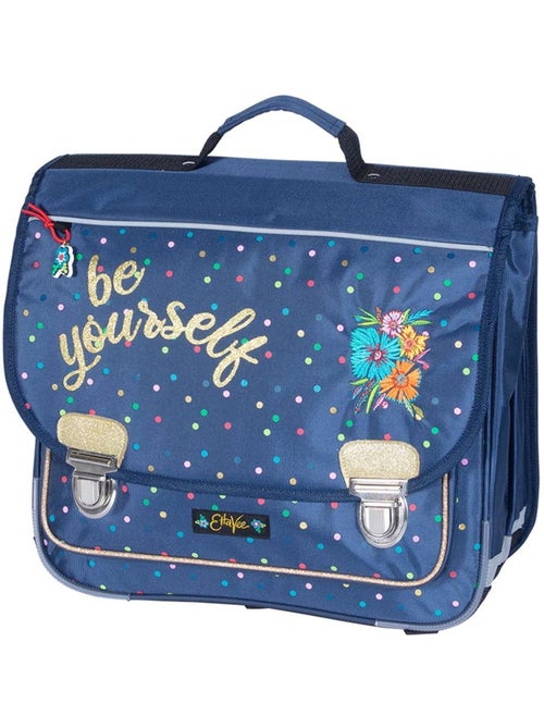 Mochila escolar rectangular cuadrada lunares poliéster ettavee bloom be yourself - Kiabi